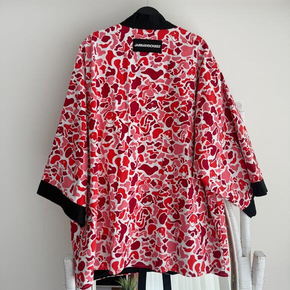 JABBAWOCKEEZ Kimono Jacket 4XL Red Camo JBWKZ Japanese Dance Crew Silent Flute - Picture 3 of 9